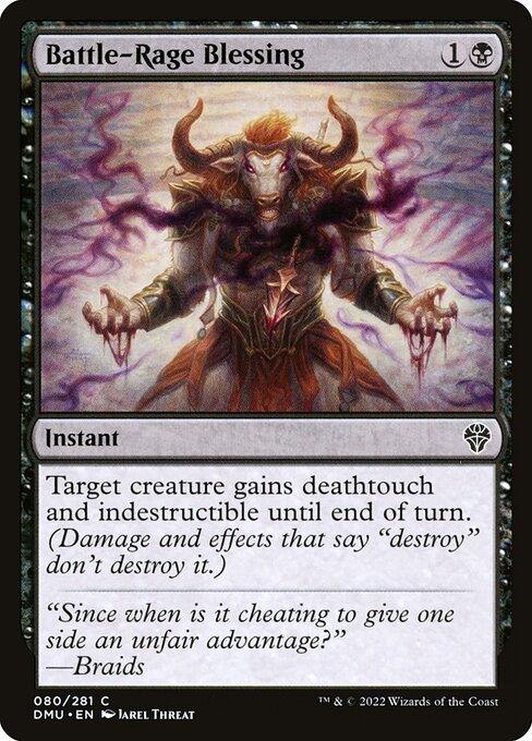 [Foil] DMU 080 Battle-Rage Blessing C