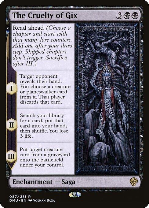 [Foil] DMU 087 The Cruelty of Gix R
