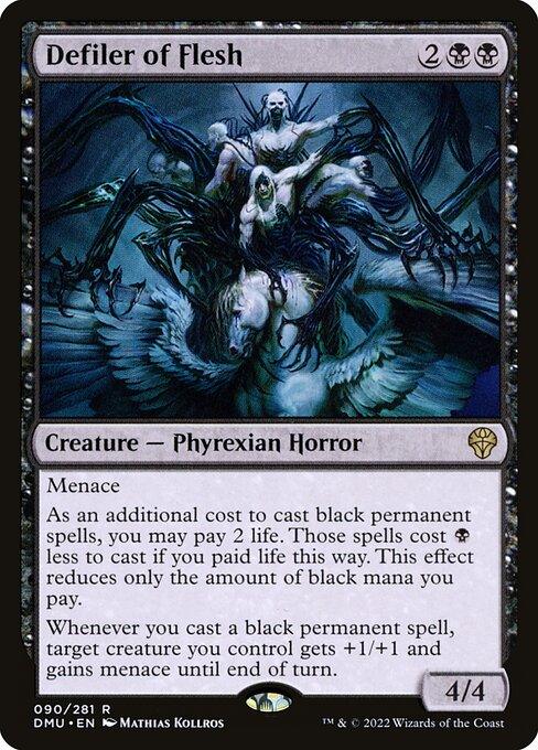[Foil] DMU 090 Defiler of Flesh R