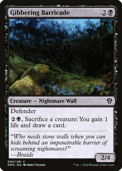 [Foil] DMU 095 Gibbering Barricade C