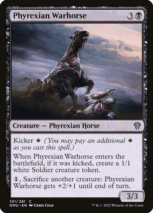 [Foil] DMU 101 Phyrexian Warhorse C