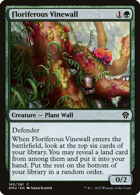 [Foil] DMU 163 Floriferous Vinewall C