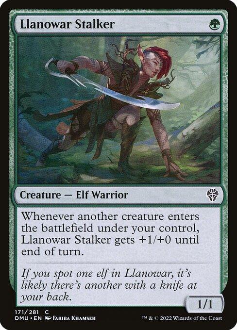 [Foil] DMU 171 Llanowar Stalker C