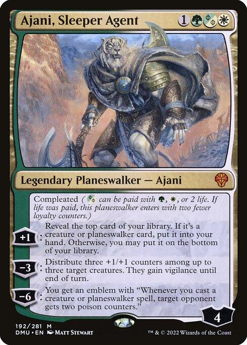 [Foil] DMU 192 Ajani, Sleeper Agent (192) M