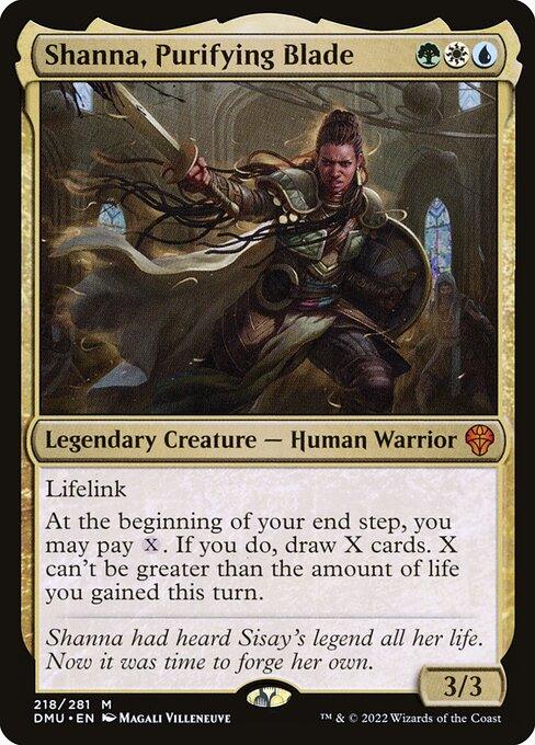 [Foil] DMU 218 Shanna, Purifying Blade M
