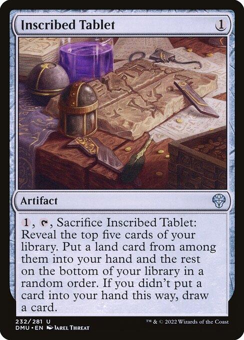 [Foil] DMU 232 Inscribed Tablet U