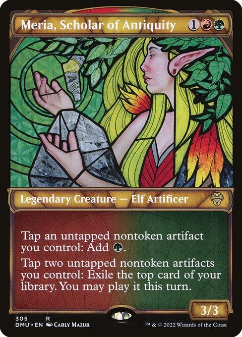 [Foil] DMU 305 Meria, Scholar of Antiquity (Showcase) R