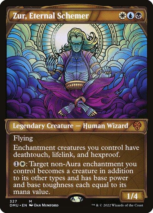 [Foil] DMU 327 Zur, Eternal Schemer (Showcase) M