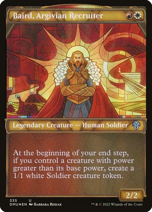 [Textured Foil] DMU 335 Baird, Argivian Recruiter (Textured Foil Showcase) U