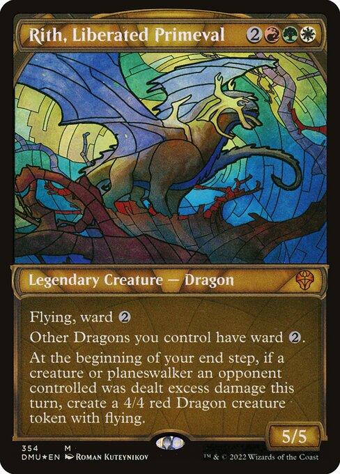 [Textured Foil]DMU 354 Rith, Liberated Primeval (Textured Foil Showcase) M