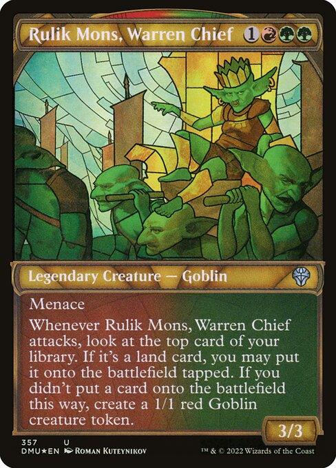[Textured Foil] DMU 357 Rulik Mons, Warren Chief (Textured Foil Showcase) U