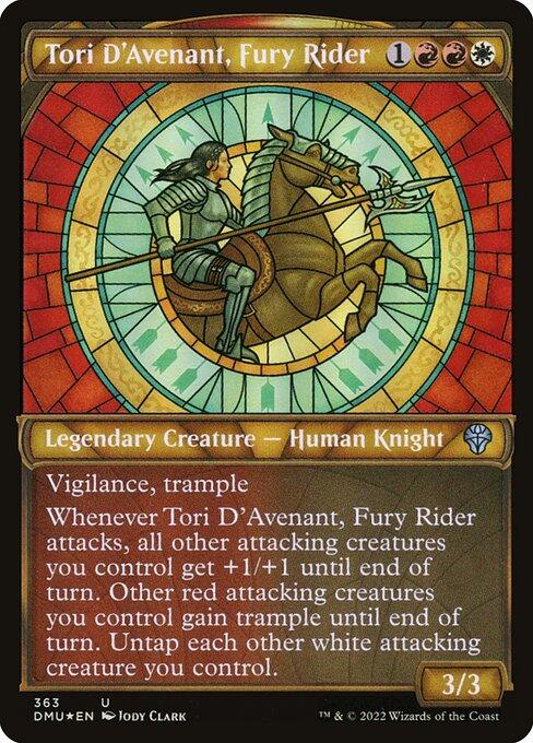 [Textured Foil] DMU 363 Tori D'Avenant, Fury Rider (Textured Foil Showcase) U