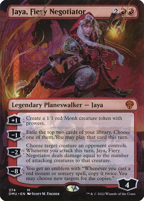 [Foil] DMU 374 Jaya, Fiery Negotiator (Borderless) M