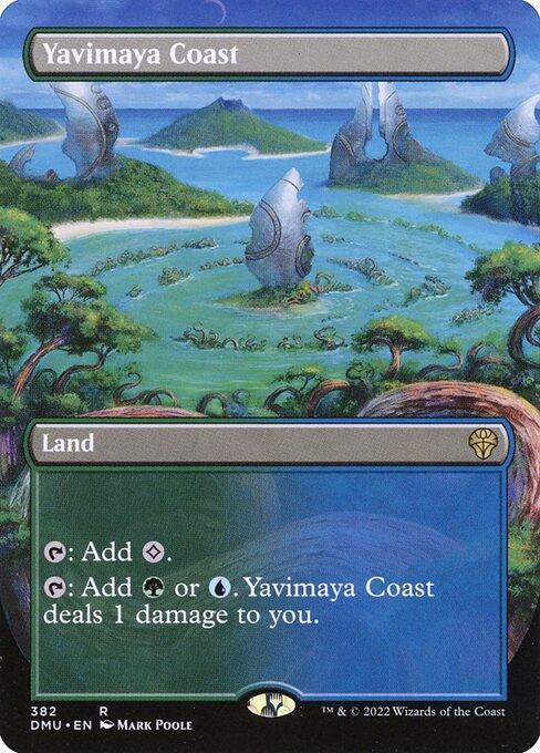 [Foil] DMU 382 Yavimaya Coast (Borderless) R