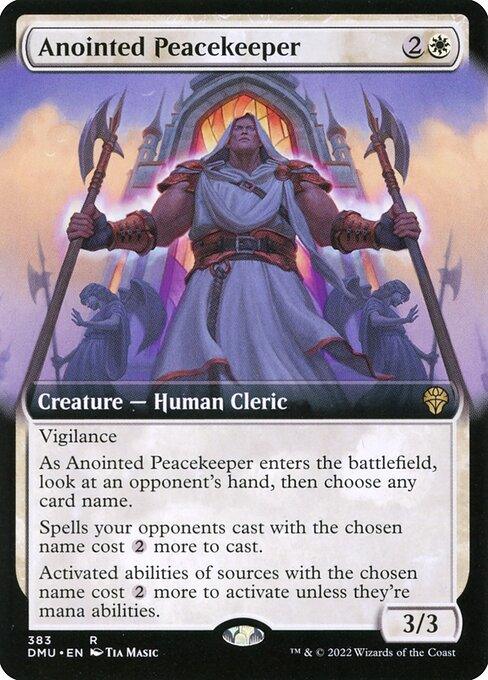 [Foil] DMU 383 Anointed Peacekeeper (Extended Art) R