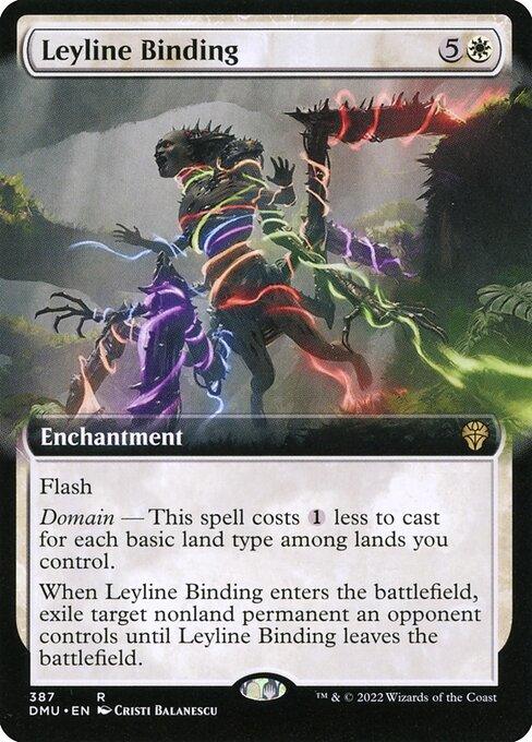 [Foil] DMU 387 Leyline Binding (Extended Art) R