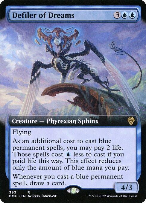[Foil] DMU 393 Defiler of Dreams (Extended Art) R