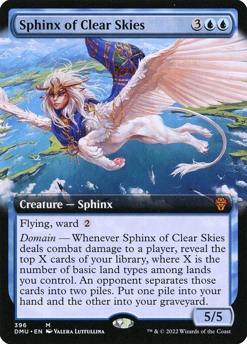 [Foil] DMU 396 Sphinx of Clear Skies (Extended Art) M