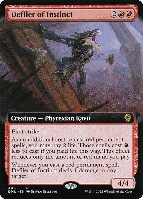 [Foil] DMU 406 Defiler of Instinct (Extended Art) R