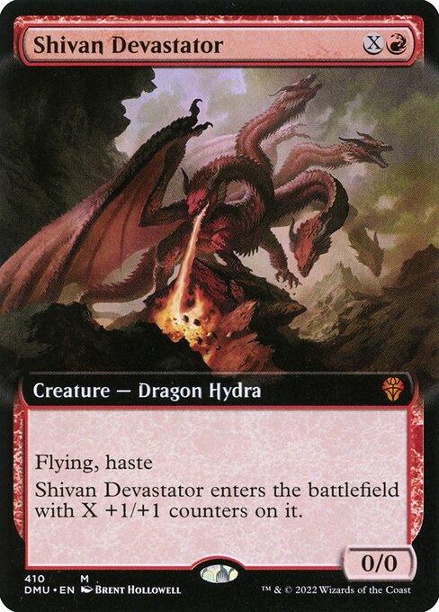 [Foil] DMU 410 Shivan Devastator (Extended Art) M