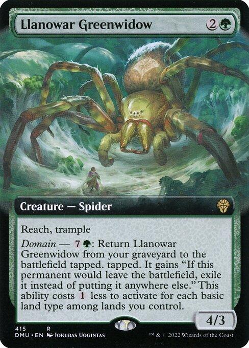 DMU 415 Llanowar Greenwidow (Extended Art) R