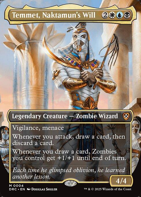[Foil] DRC 004 Temmet, Naktamun's Will (0004 - Borderless) M