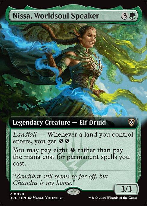 DRC 029 Nissa, Worldsoul Speaker (0029 - Extended Art) R