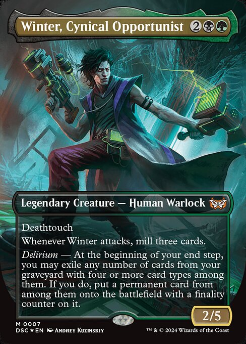 [Foil] DSC 007 Winter, Cynical Opportunist (0007 - Borderless) M