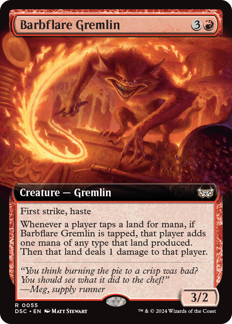 DSC 055 Barbflare Gremlin (0055 - Extended Art) R