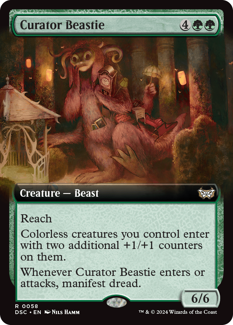 DSC 058 Curator Beastie (0058 - Extended Art) R