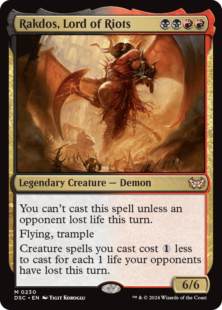 DSC 230 Rakdos, Lord of Riots M