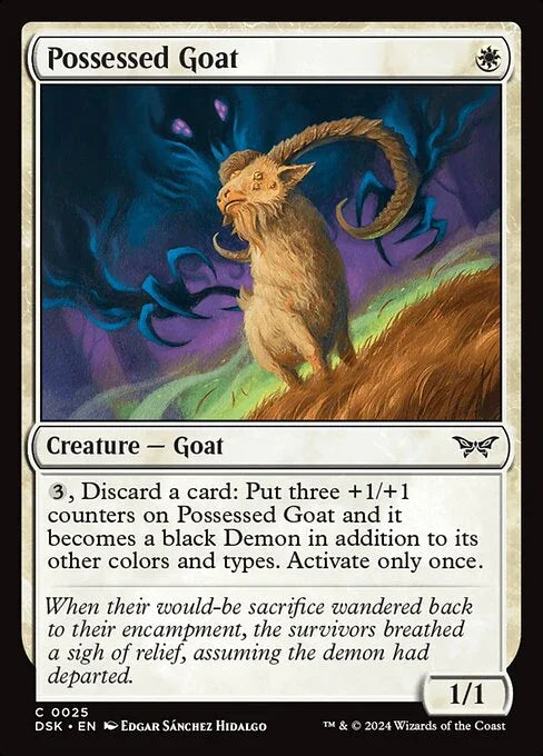 [Foil] DSK 025 Possessed Goat C