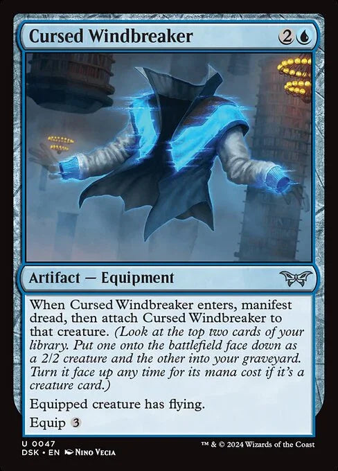 [Foil] DSK 047 Cursed Windbreaker U