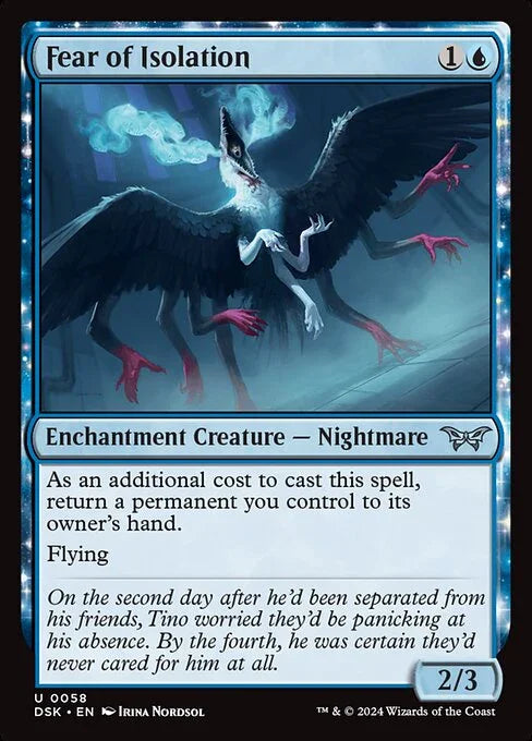 [Foil] DSK 058 Fear of Isolation U