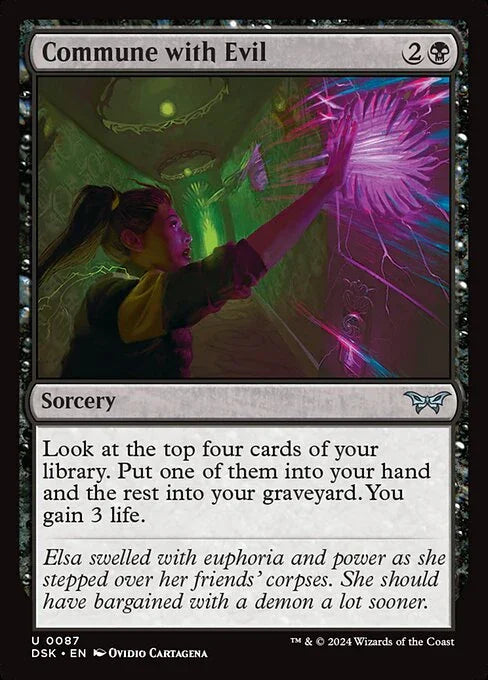 [Foil] DSK 087 Commune with Evil U