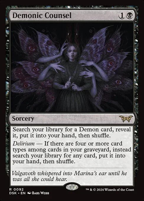 [Foil] DSK 092 Demonic Counsel R