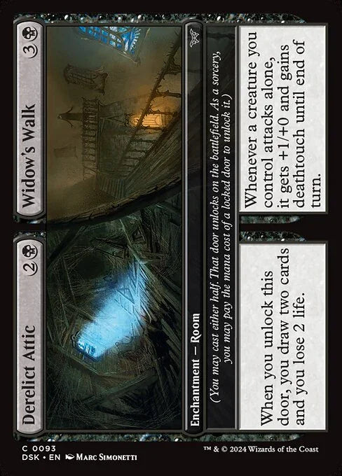 [Foil] DSK 093 Derelict Attic // Widow's Walk C