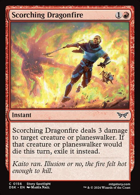 [Foil] DSK 156 Scorching Dragonfire C