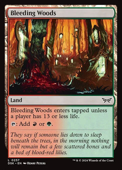 [Foil] DSK 257 Bleeding Woods L