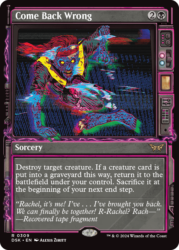 DSK 309 Come Back Wrong (0309 - Showcase) R