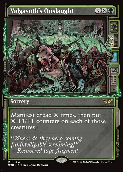 [Foil] DSK 324 Valgavoth's Onslaught (0324 - Showcase) R
