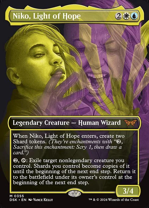 [Foil] DSK 355 Niko, Light of Hope (0355 - Borderless Double Exposure) M