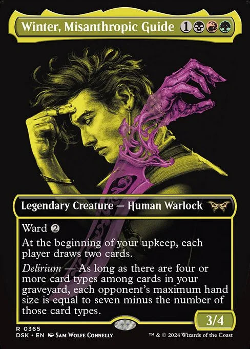 [Foil] DSK 365 Winter, Misanthropic Guide (0365 - Borderless Double Exposure) R