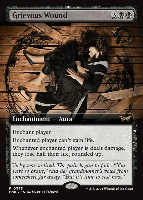 [Foil] DSK 375 Grievous Wound (0375 - Extended Art) R