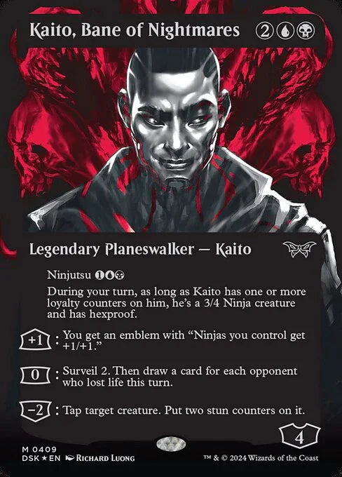 [Foil] DSK 409 Kaito, Bane of Nightmares (0409 - Textured Foil Double Exposure) M