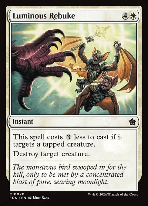 [Foil] FDN 020 Luminous Rebuke C