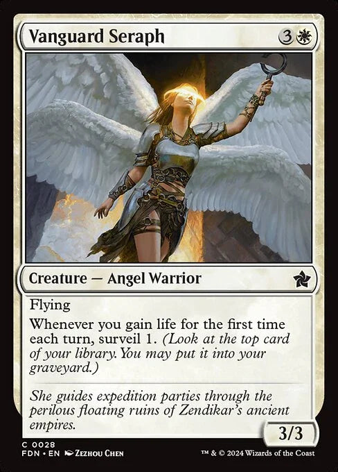 [Foil] FDN 028 Vanguard Seraph C