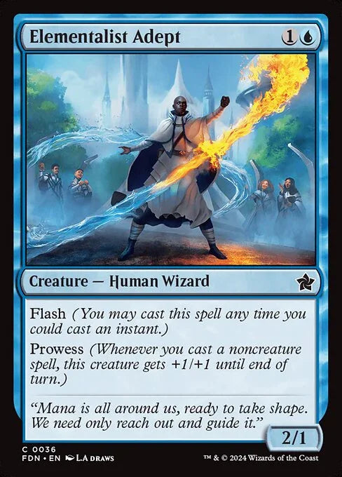 [Foil] FDN 036 Elementalist Adept C