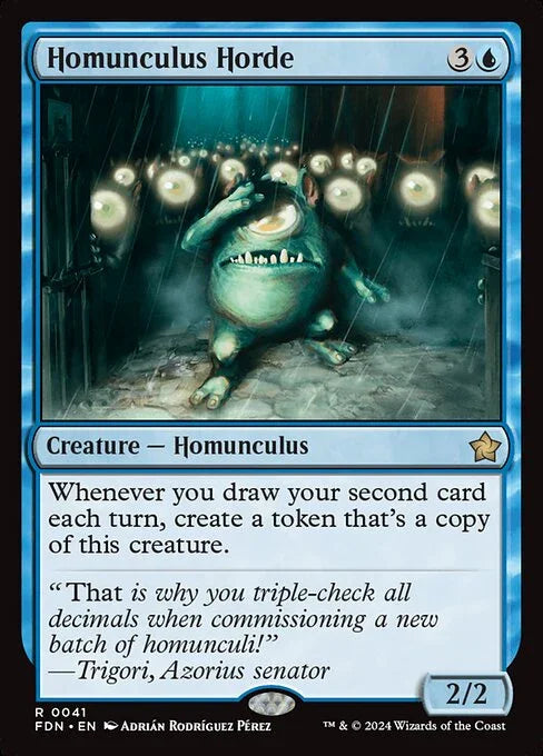 [Foil] FDN 041 Homunculus Horde R