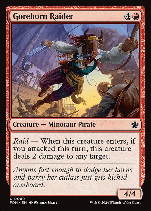 [Foil] FDN 089 Gorehorn Raider C